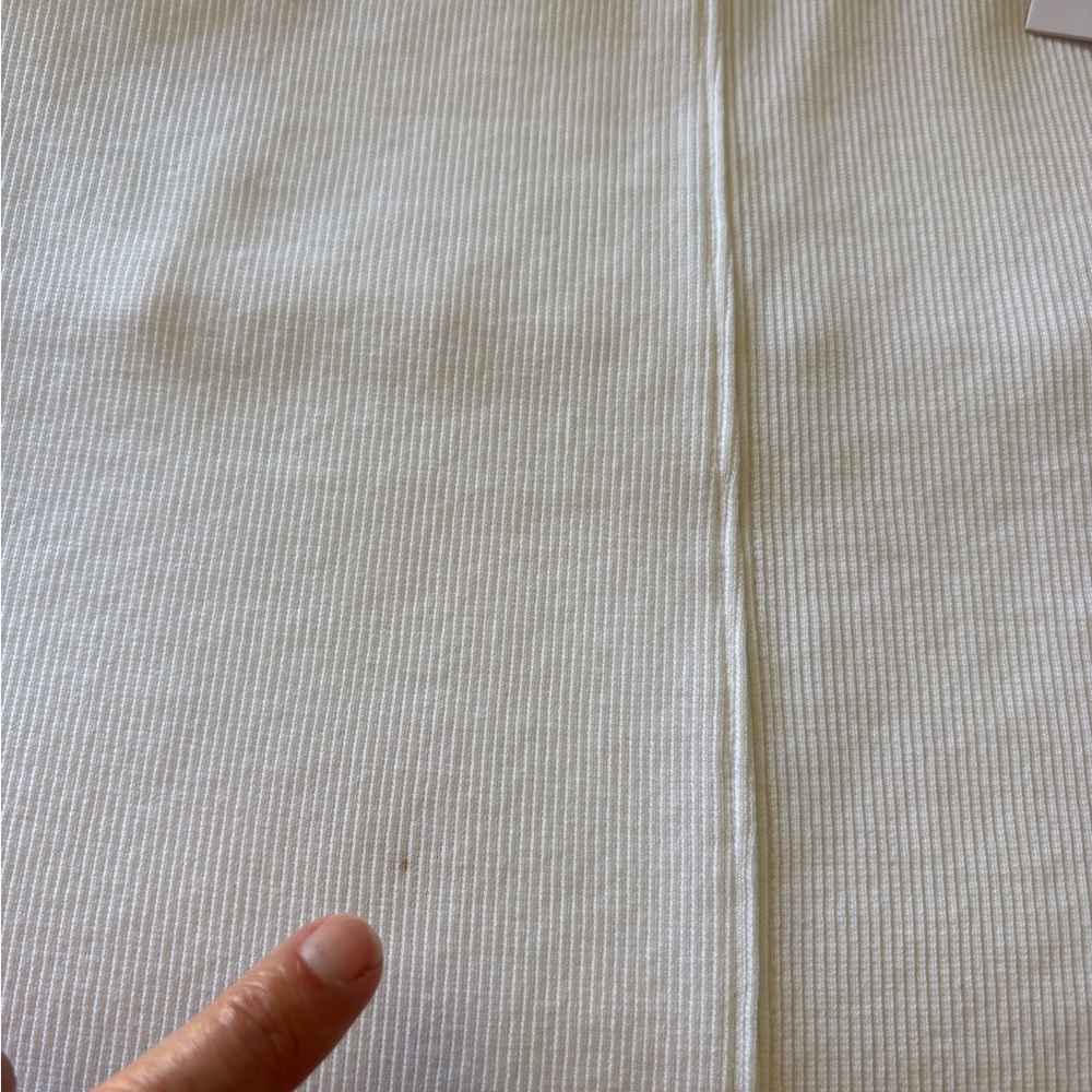 One-Shoulder White Tank Top - Picture 5 of 5